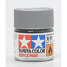 Tamiya X-11 Chrome Silver Acrylic Paint (10ml)