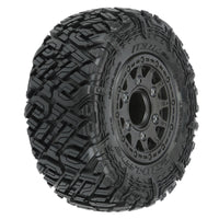 Icon SC 2.2"/3.0" MPro-Line Icon SC Pre-Mounted Tires w/Raid Wheels (Black) (2) (M2) w/Removable 12mm Hex2 Tires MTD Black Whls SC F/R
