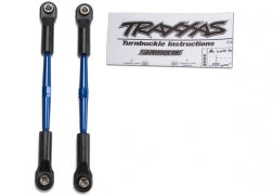 Traxxas 61mm Aluminum Toe Link Turnbuckle Set (Blue) (2)