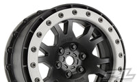 Pro-Line X-MAXX Impulse Pro-Loc Wheels (Black w/Stone Gray Rings) (2)