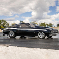 Losi 1/16 1970 Chevelle 2WD RTR Mini No Prep Drag Car (Black) w/2.4GHz Radio, Battery & Charger