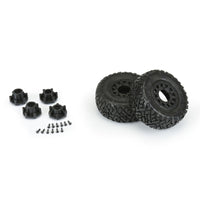 Icon SC 2.2"/3.0" MPro-Line Icon SC Pre-Mounted Tires w/Raid Wheels (Black) (2) (M2) w/Removable 12mm Hex2 Tires MTD Black Whls SC F/R