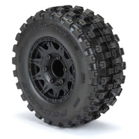 Pro-Line Badlands MX28 Belted 2.8" Pre-Mounted Truck Tires (2) (Black) (M2) w/Raid 6x30 Removable Hex Wheels