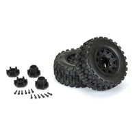 Pro-Line Badlands MX28 Belted 2.8" Pre-Mounted Truck Tires (2) (Black) (M2) w/Raid 6x30 Removable Hex Wheels