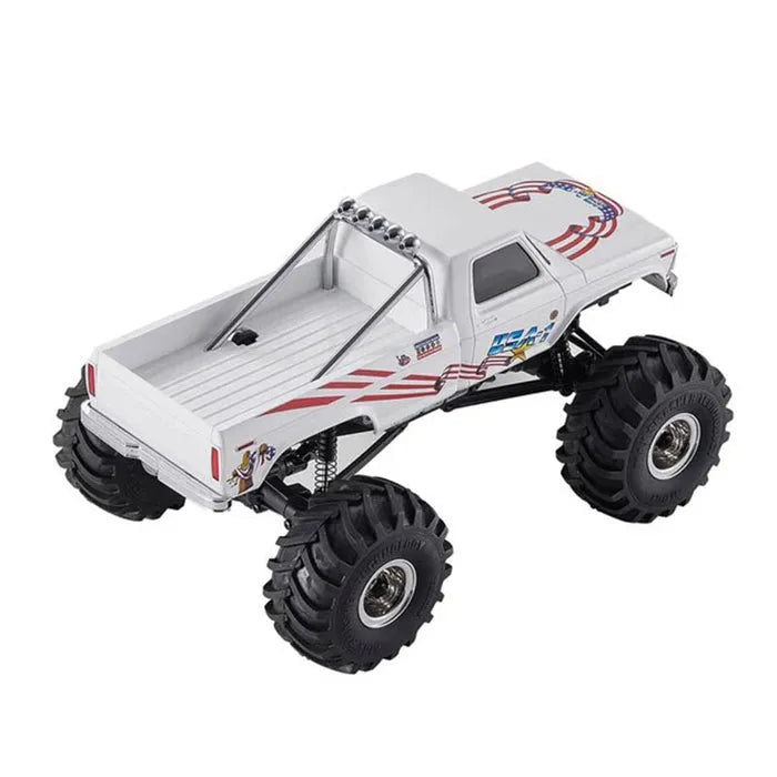 FMS 1:24 FCX24 Smasher V2 Monster Truck RTR (White)| HackFab Hobbies