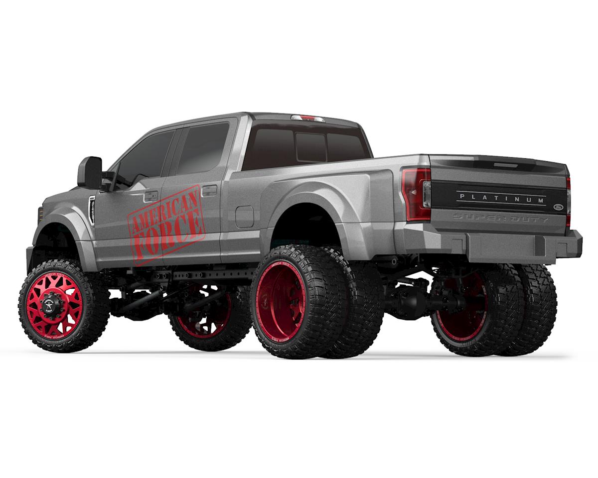 CEN Ford F450 SD 1/10 RTR Custom Dually Truck (Grey Titanium