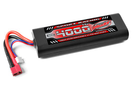 Corally - 4000mAh 7.4v 2S 30C Hardcase LiPo Battery Hardwired T-Plug Connector