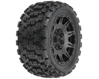 Pro-Line Badlands MX57 5.7" Pre-Mounted 1/6 Monster Truck Tires (Black) (2) (Z3) w/Raid Wheels