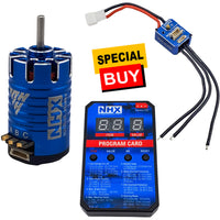 NHX RC 2500KV 29.5T Mini 1525 Sensored Brushless Motor w/ ESC / Programming Card