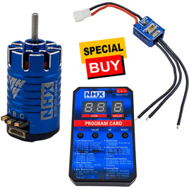 NHX RC 2500KV 29.5T Mini 1525 Sensored Brushless Motor w/ ESC / Programming Card