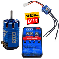 NHX RC 5500KV 17.5T Mini 1525 Sensored Brushless Motor w/ ESC / Programming Card