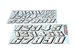 Traxxas Number Decal Sheets - Slash Modified