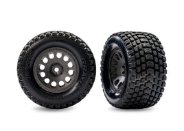 Traxxas Gray Front Mini XRT Wheels w/ Gravix Tires (2)