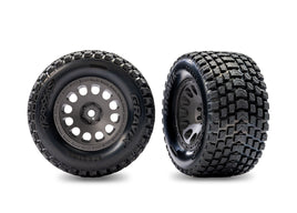 Traxxas Gray Rear Mini XRT Wheels w/ Gravix Tires (2)