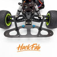 HackFab Late Model Front Bumper (Carbon) for Losi Mini-T 2.0 Oval Conversion