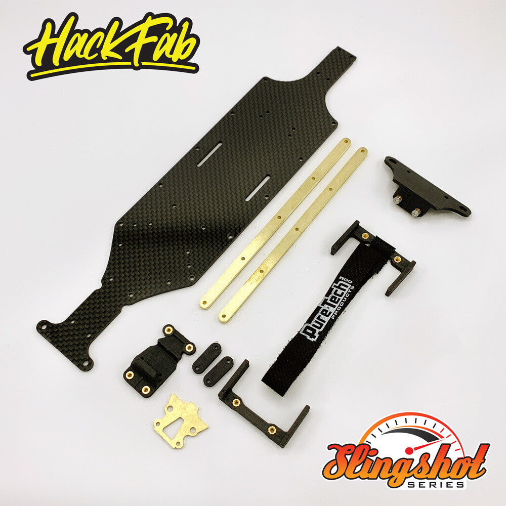 HackFab Slingshot drag chassis, 210mm wheelbase for Losi Mini-T