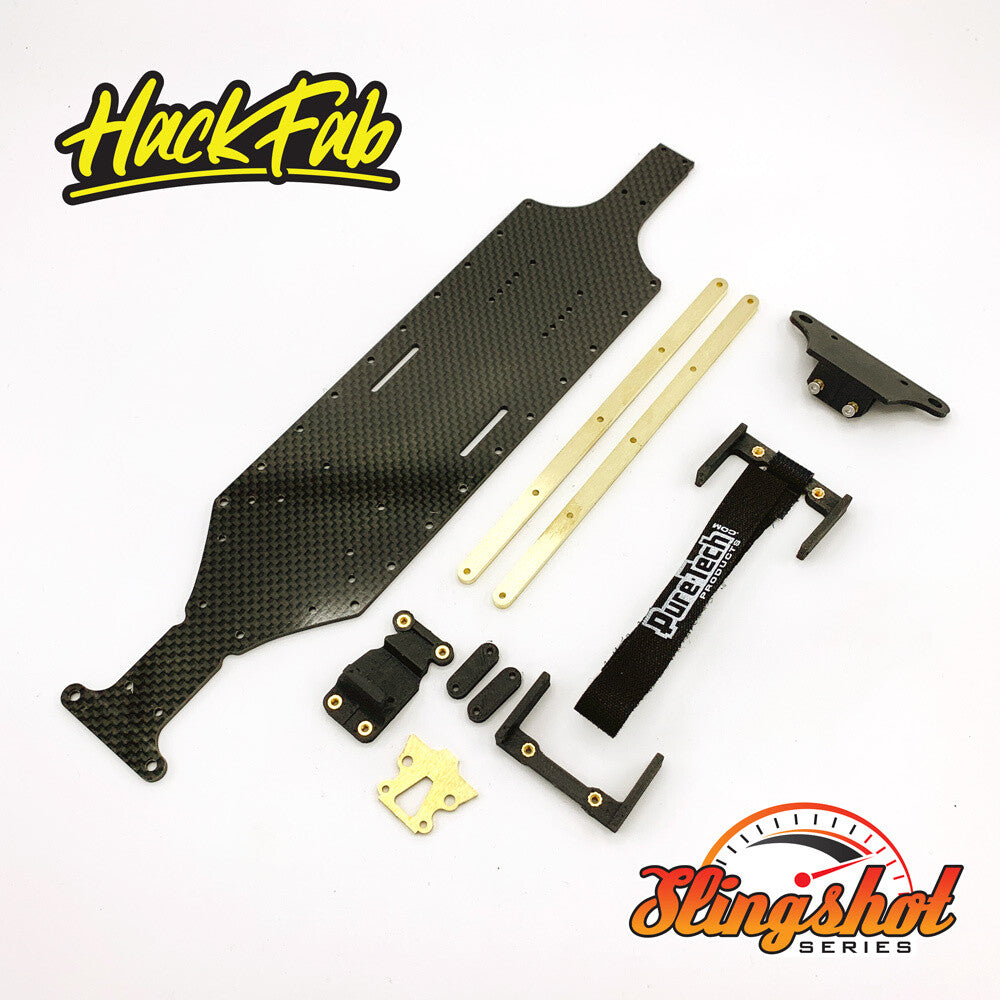 HackFab Slingshot drag chassis, 225mm wheelbase for Losi Mini-T 2.0 ...