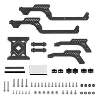 INJORA Universal LCG Chassis Kit for 1/18 TRX4M Upgrade (Carbon Fiber)