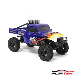 Furitek FX118 Fury Wagon 1/18 RTR Brushless Rock Crawler (Blue/Flames)