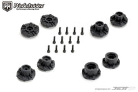 Powerhobby Tomahawk 1/10 SC Belted Tires (2) with Removable Hex Wheels