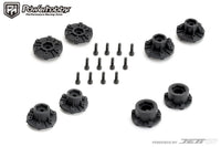 Powerhobby Rockform 1/10 SC Belted Tires (2) with Removable Hex Wheels