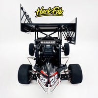 HackFab Foam 2.2" Front Tires for Losi 22S Sprint or 2WD Buggy (Black Wheels) (2)