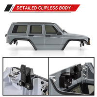 INJORA Cherokee Body for 155mm 1/18 TRX4M Bronco Defender (Silver Grey)
