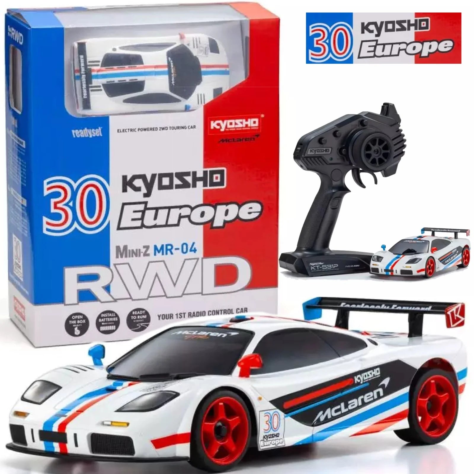 Kyosho Mini-Z RWD MR04 McLaren F1 GTR FDL 30th Anniversary