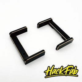 HackFab Mini Brass Battery Brackets (no strap)