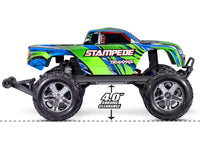 Traxxas Stampede HD 1/10 2WD Monster Brushed RTR w/ Battery & USB-C Charger