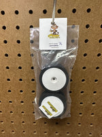 Gone Bananas Mini-B Foam Tires REAR (2) (White Wheels)