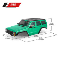 INJORA Cherokee Body for 155mm 1/18 TRX4M Bronco Defender (Green)
