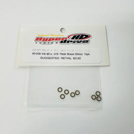 Hyperdrive 1/8 x .015 Brass Shims (10)
