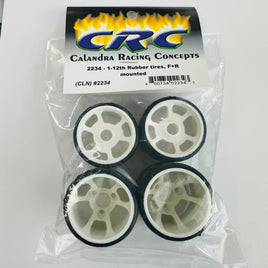 CRC 1/12th Scale Rubber Tires (front/rear) (4)