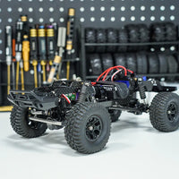 INJORA Universal LCG Chassis Kit for 1/18 TRX4M Upgrade (Carbon Fiber)
