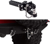 INJORA 1/10 Scale RC Accessories Tow Hook Drop Hitch Receiver,for RC Crawler TRX4 Axial SCX10 90046 (Without Ball Buckle)
