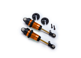 Traxxas Complete GTR Long Shocks w/Ti-Nitride Shafts (Orange) (2)