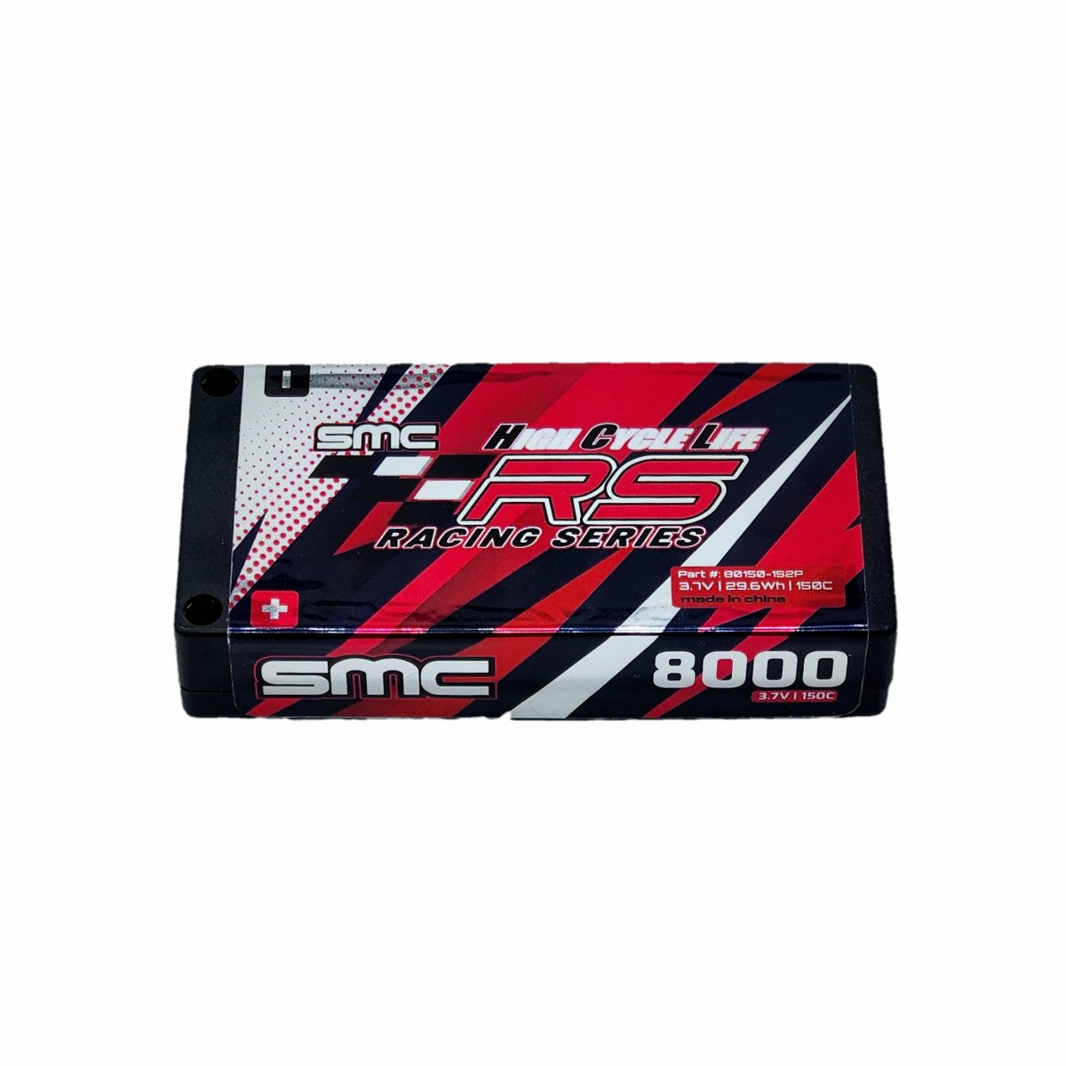 SMC 1S Lipo battery 3.7V 8000mAh 150C 5mm Inboard| HackFab Hobbies