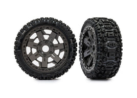Traxxas Jato 4x4  3.0" Gray Wheels w/ Sledgehammer Tires (2)