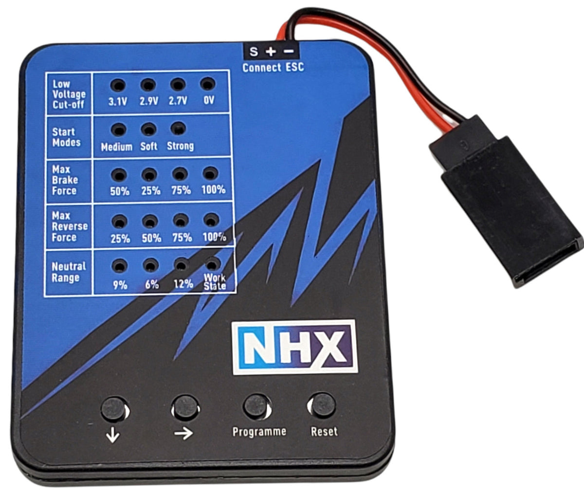 NHX Programming Card for Mini 18A Speed Control / ESC| HackFab Hobbies