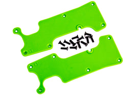 Traxxas Sledge Rear Suspension Arm Covers (Green) (2)