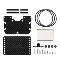 INJORA Universal LCG Chassis Kit for 1/18 TRX4M Upgrade (Carbon Fiber) with Double Decker Tray