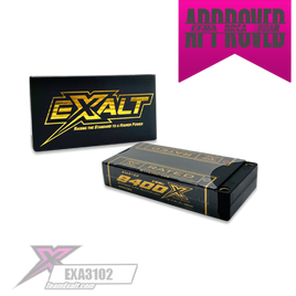 Exalt X-Rated 1S 135C Hardcase LiPo Battery (3.7V/8400mAh) w/5mm Bullets (EXA3102)