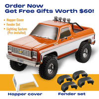 FMS FCX10 Chevrolet K5 Blazer RS 1/10 RTR Crawler - ORANGE