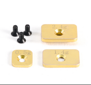PN Racing Mini-Z Brass Weight Set for V2 Interchangeable Front Body Mount