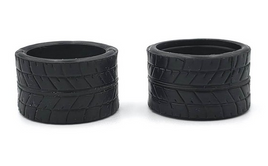 Marka V1 Mini-Z RCP Rubber Rear Radial Tire 15 degree medium 14mm (1 Pair)