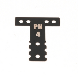 PN Racing Mini-Z MR03/MR04 MM Spring Steel T-Plate #4 (Black)