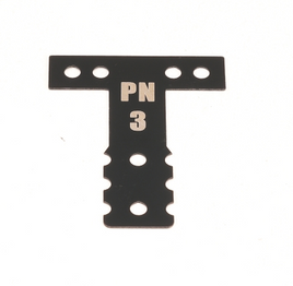 PN Racing Mini-Z MR03/MR04 MM Spring Steel T-Plate #3 (Black)
