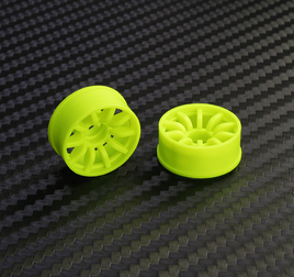 PN Racing Mini-Z 2WD Machine Cut 10 Spoke Front Wheel F0 Yellow