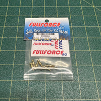 Fullforce RC RC18R RALLY 2.5mm BRASS EXTENDED BALL STUDS (8)